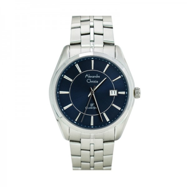 Alexandre Christie AC 8578 Silver Blue Man Steel MDBSSBU